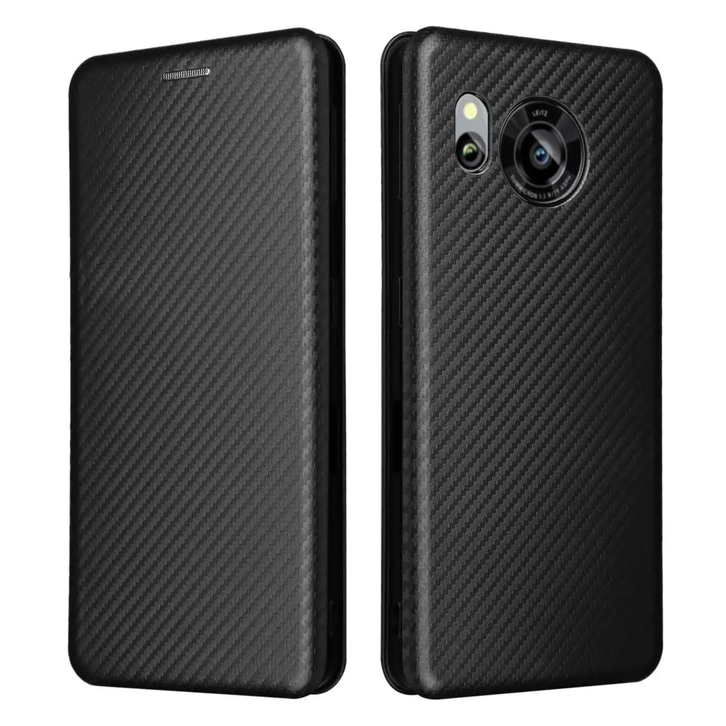 New Style For SHARP sense 7 Flip Case Luxury PU Carbon Fiber Leather Book Card Holder Full Cover For SHARP sense7 Phone Cases Ba