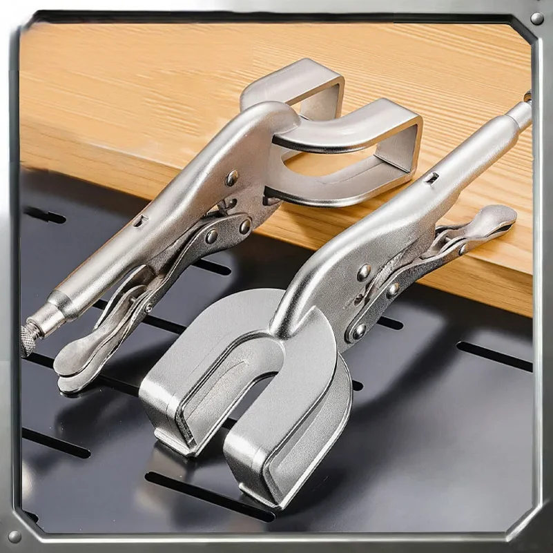 Multifunctional Ushaped Welding Pliers with High Hardness Universal Adjustable Manual Hardware Tool Round Mouth Pliers