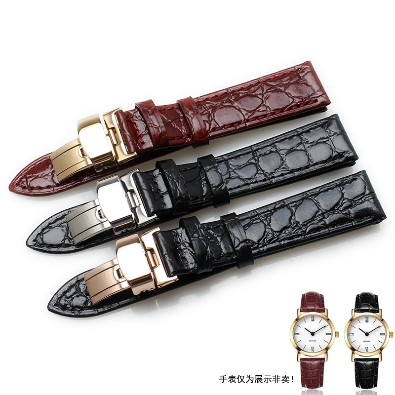 Thin Genuine Leather Watch Belt Strap For longines L4 12mm 13mm 14mm 16mm 18mm 19mm 20mm Men Women Soft  watchBands Bracelet