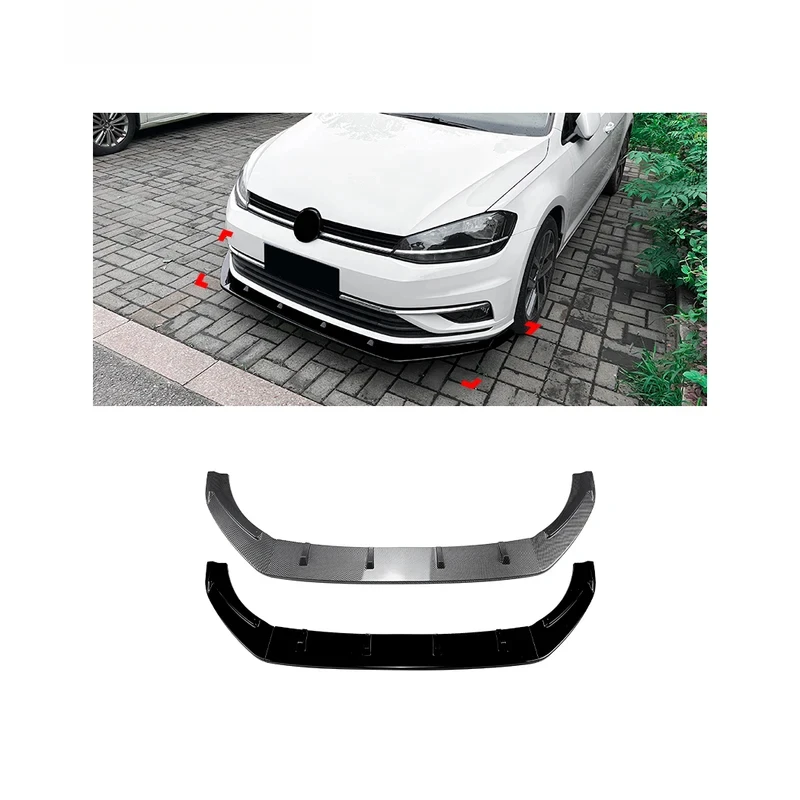 

AMP-Z MK7.5 Hot Sale High Quality Plastic Material Front Bumper Lip for VW MK7.5 2017-2019 Front Sp