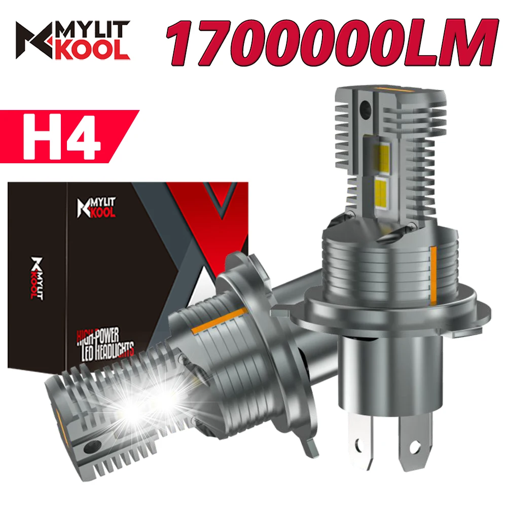 

H4 Светодиодная лампа для фар Беспроводная противотуманная лампа 1:1 CANBUS Автомобильная лампа 1700000LM 340W Ближний свет H4 Автомобильная фара 6000K 12V