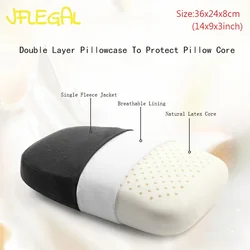 JFLEGAL Natural Latex Pillow Rubber Odorless Neck Pillow Office Cushion Sleep Does Not Collapse Almohadas Para Dormir Oreiller