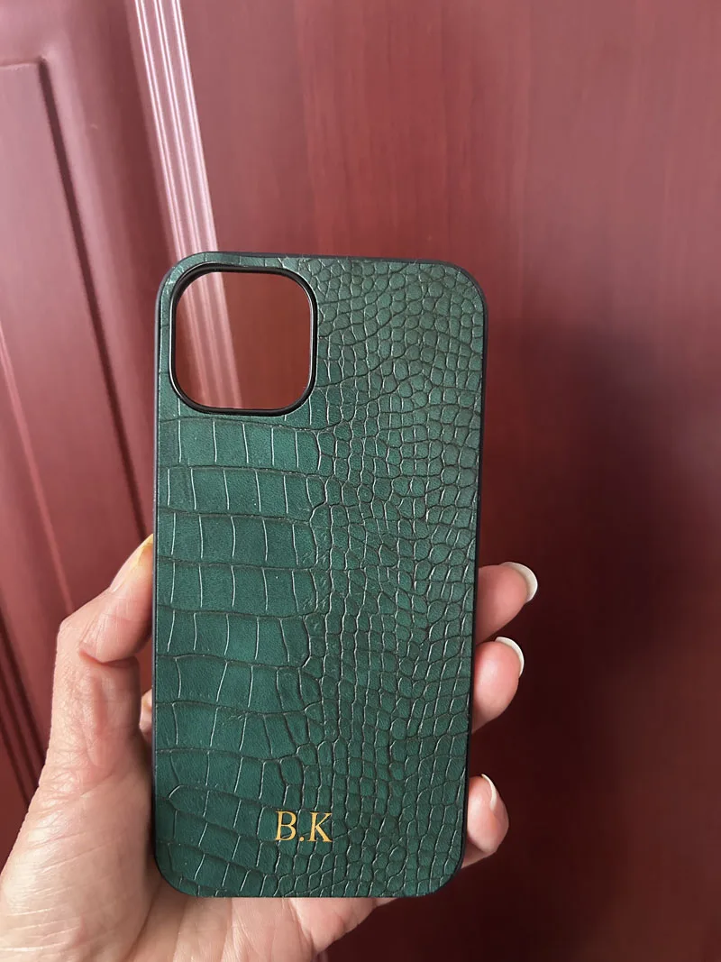 Étui en cuir de Crocodile avec nom personnalisé, pour Samsung Galaxy A16 A26 A36 A56 A05 A05S A15 A25 A35 A55 A14 A34 A54 A12 A52