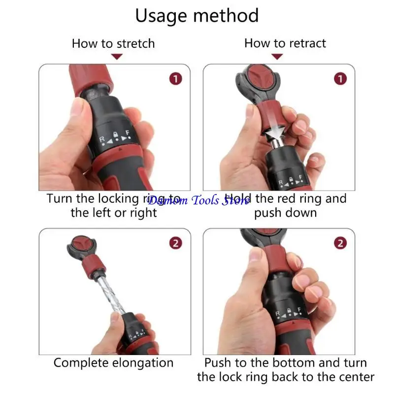 57be 3/8inch محرك الأقراص Ratchet Quick Release Portable Ratchet Wrench 72 Tooth Ratchet