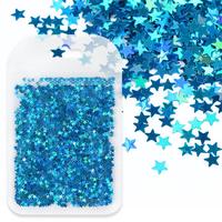 Holographic Stars Nail Sequins Laser Glitter Flakes Colorful Mix Size Parts For Desgin Summer Polish Charms Nail Art Decorations