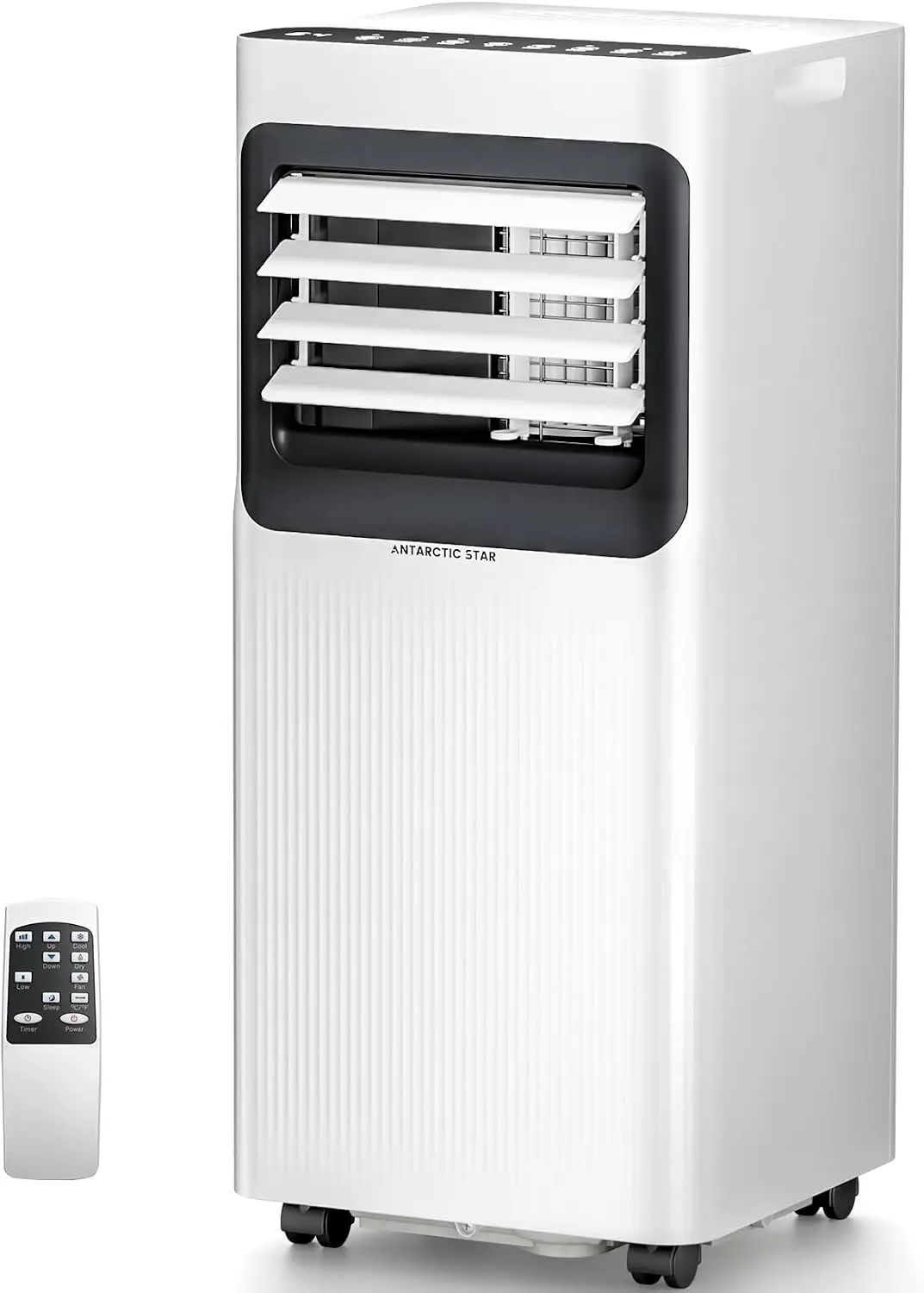 8000 BTU Portable Air Conditioner, 5-in-1 AC Unit with Cool, Dehumidifier, Fan, Sleep & Timer Modes, Auto Swing, Child Lock, Coo