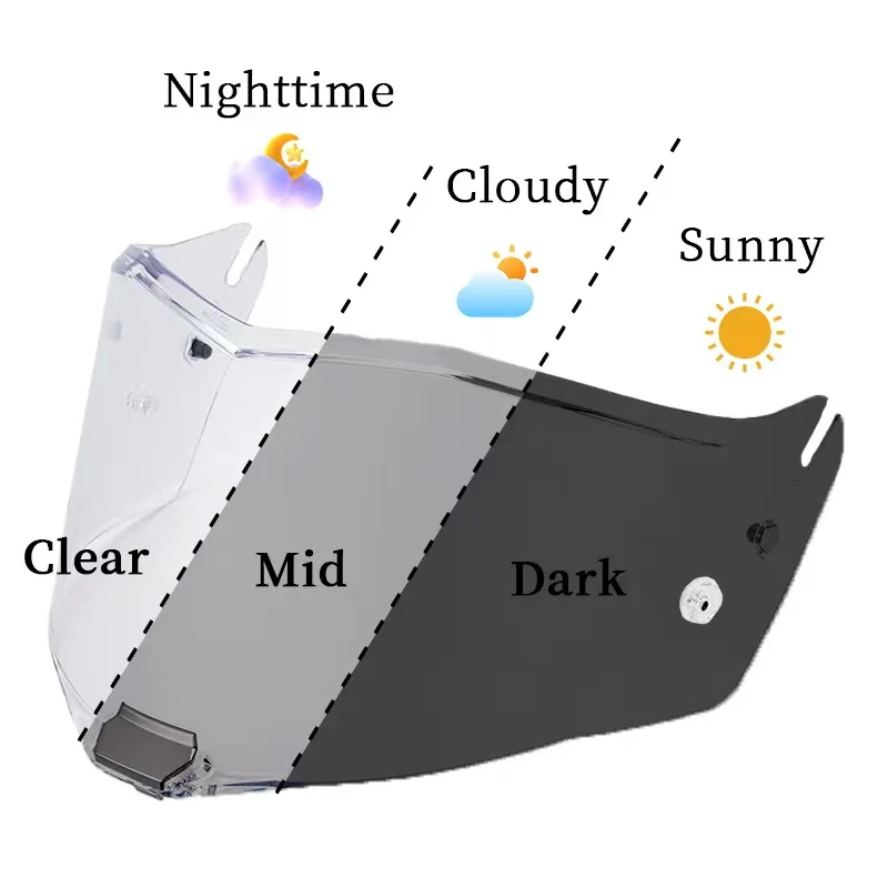 

Photochromic Lens FF805 Visor Shield for LS2 FF805 Thunder Uv Protected Electroplated Face Shield Motorcycle Helmet Accessories