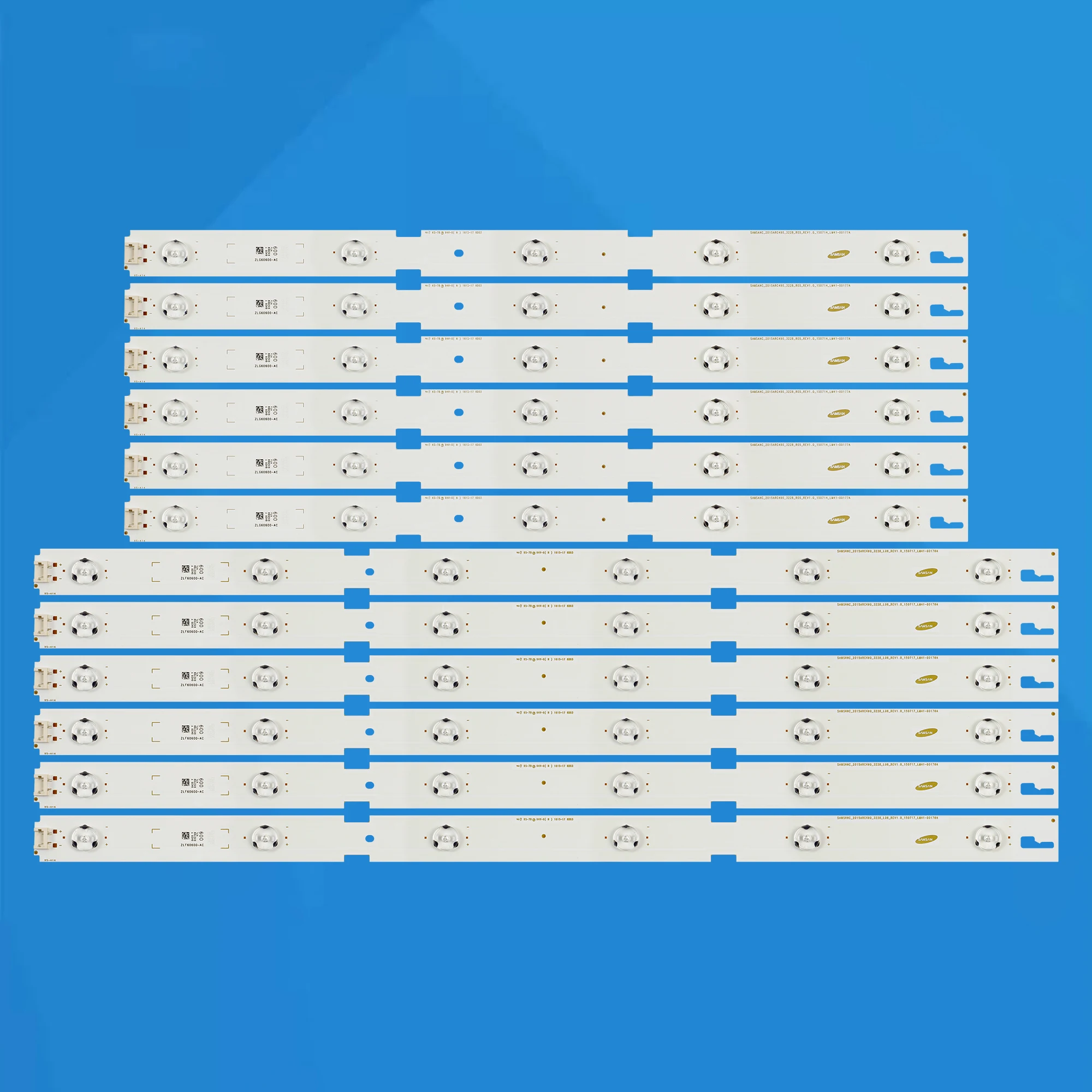 

12Pcs/Set LED Strip 49VLE6523BL 49VLE6524 49GFB6621 49VLE6629BR 49VLE6625BP For SAMSUNG 2015ARC490_3228_R05 L06 LM41-00176A