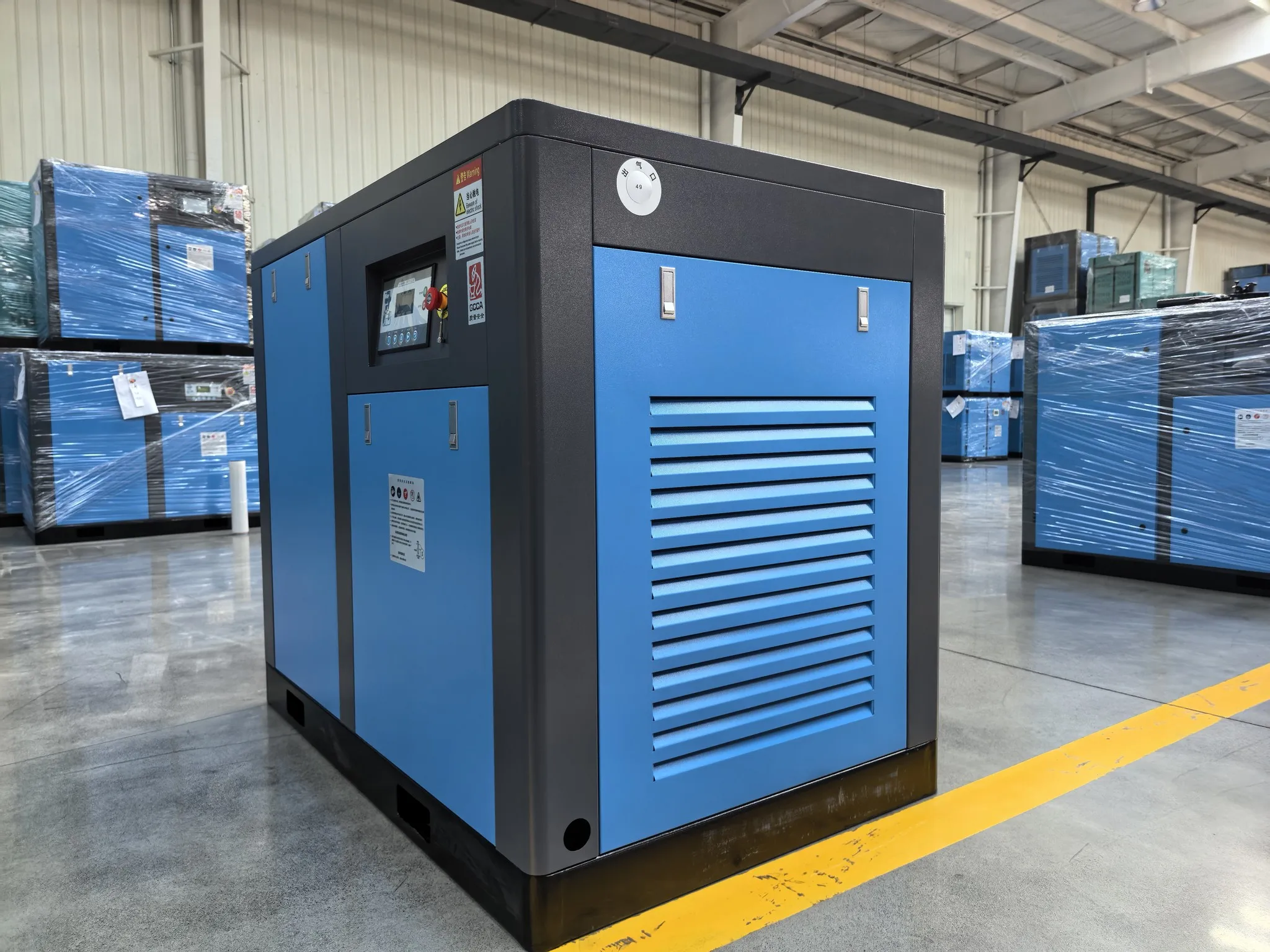 Industrial Fixed Speed Lubricated Screw Air Compressor 5.5KW 30KW 90KW 110KW 250KW  OEM Customization Silent CE Plant Operation
