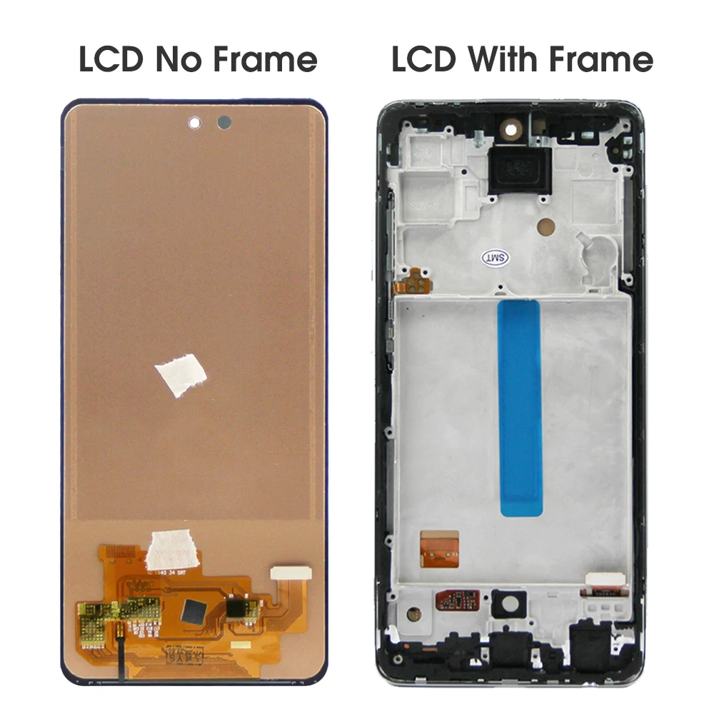 A52S 5G Display Screen Replacement, for Samsung Galaxy A52s 5G A528 A528B A528B/DS Lcd Display Digital Touch Screen with Frame