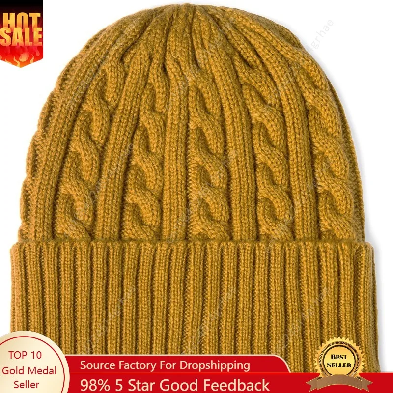 

Not Bulky, Just Warm – Sleek Cable Knit Beanie Hat