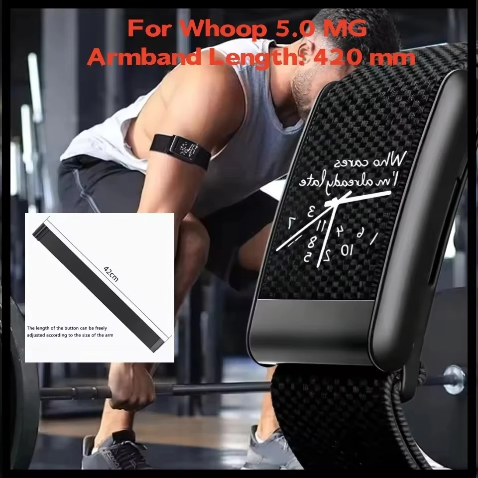 New Adjustable Elastic Knitted Nylon Bicep Arm Band Replacement Strap For Whoop 5.0/MG Breathable Sports and Tracker Accessories