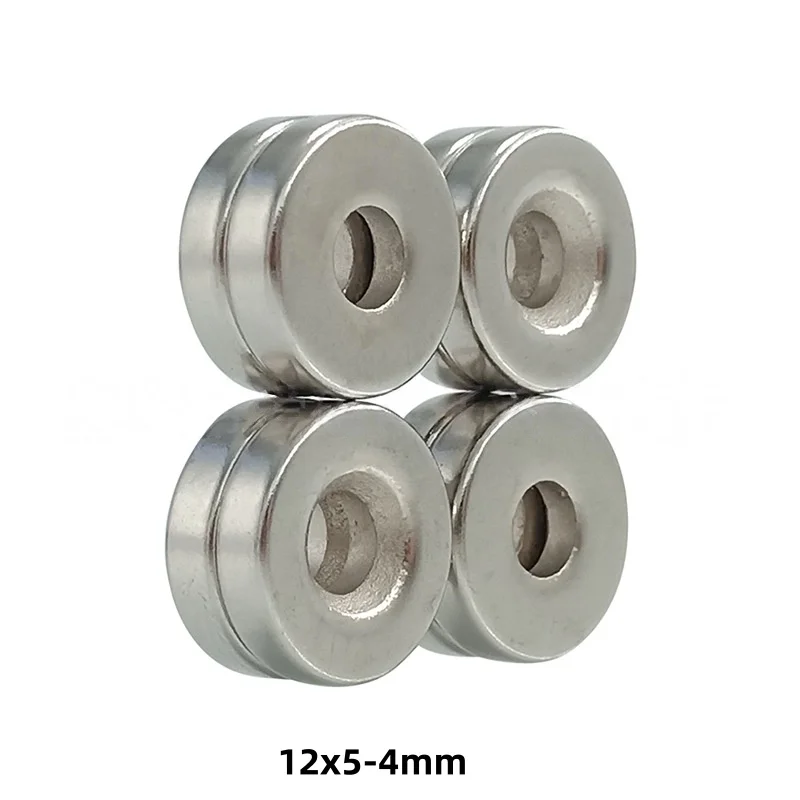 12x5-4mm  Powerful Magnets 12*5mm Hole 4mm Stong Permanent Round Countersunk Neodymium Magnet 12*5-4mm