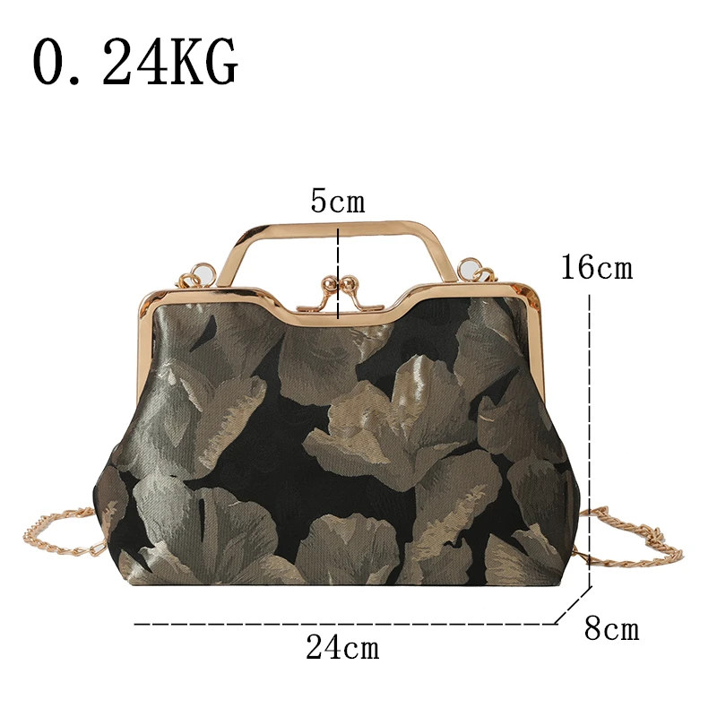 Satin Evening Clutch Bag For Women Diamond Wedding Handbags For Women 2023 Elegant Layd Shoulder Crossbody Bag Printing Purse