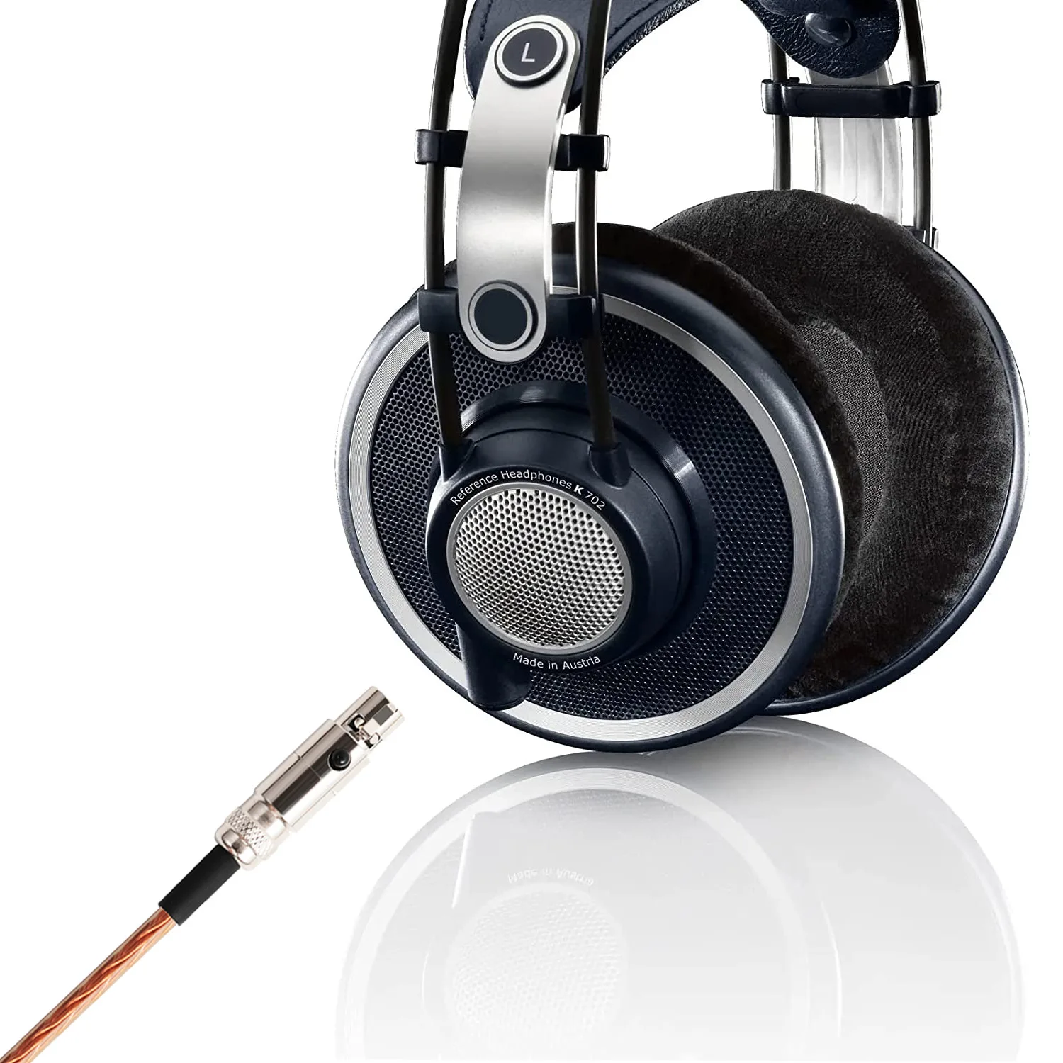 4.4mm 2.5mm バランスヘッドフォンケーブル AKG Q701、K702、K712