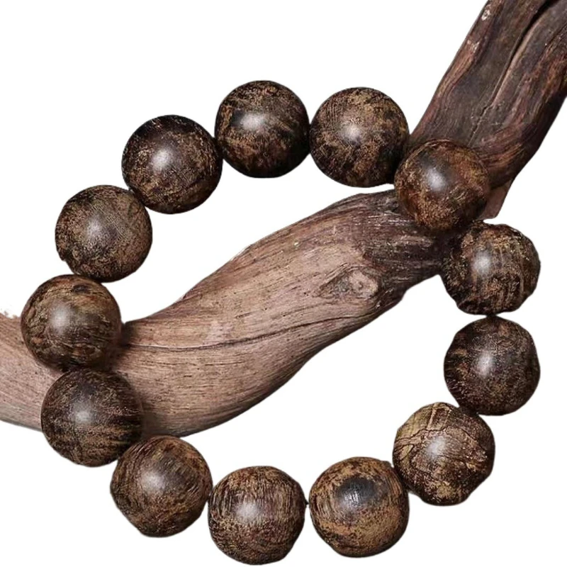 Agarwood bracelet genuine submerged grade agarwood men's beads