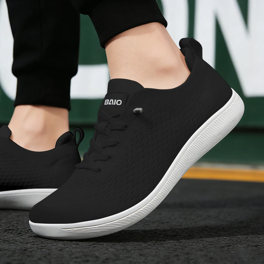 Men's And Women's Sliding Sports Shoes, Lightweight Casual Sports Shoes, Low Cut Round Toe Wide Foot Breathable Sole Cushioning