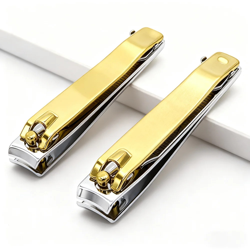 1개/2개 스테인리스 스틸 손톱깎이 및 발톱깎이 두꺼운 손톱용 도구 넓은 턱 직선형 발톱깎이