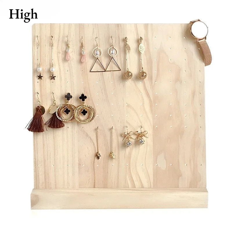 

Wood Earring Organizer Stand - Classy 108 Holes Earring Holder/Stud Earring Display Storage