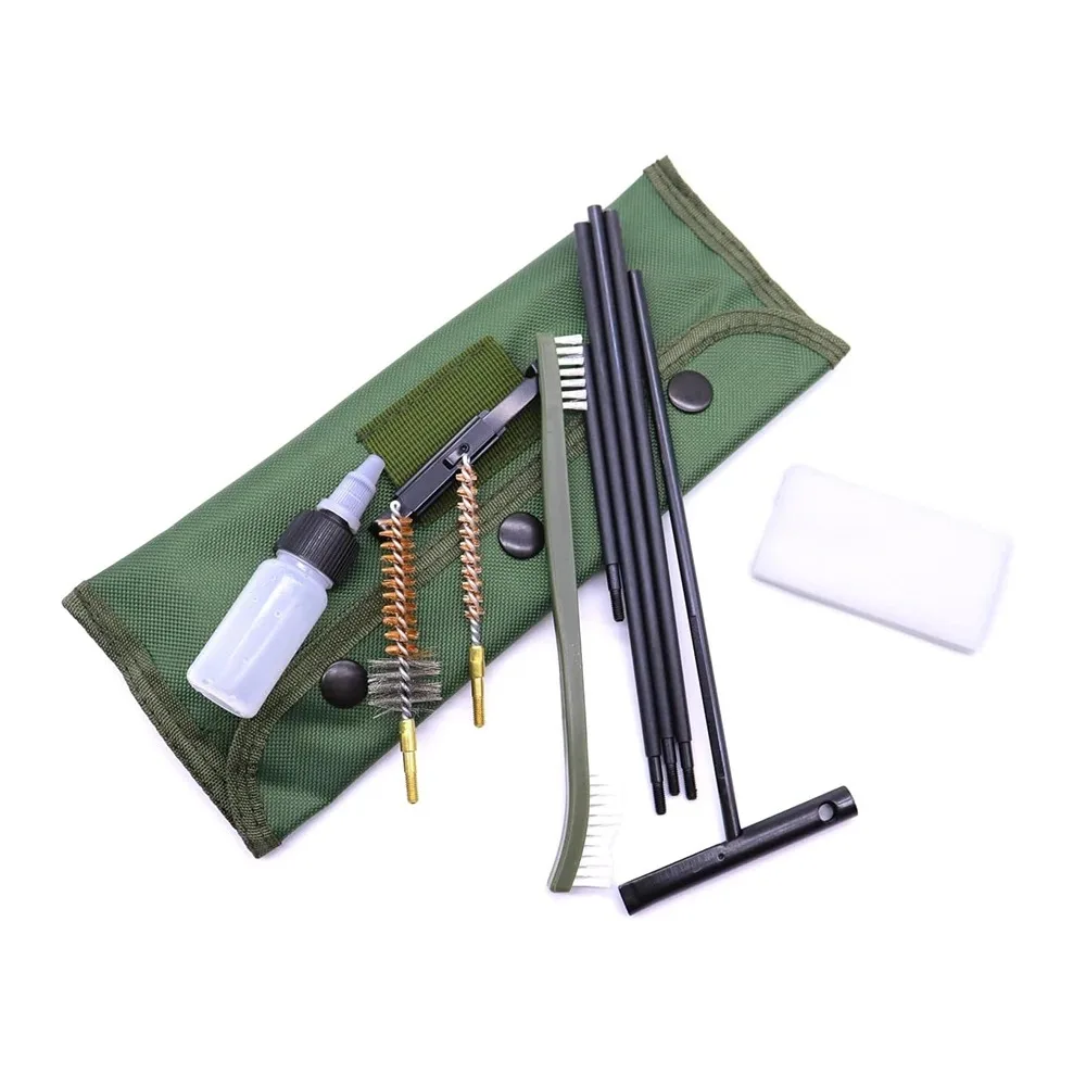 10PCS/Pack AR15 M16 M4 Gun Brushes Cleaning Kit Airsoft Pistol Cleanner 5.56mm .223 22LR .22 Tactical Rifle Gun Brushes Set view 3