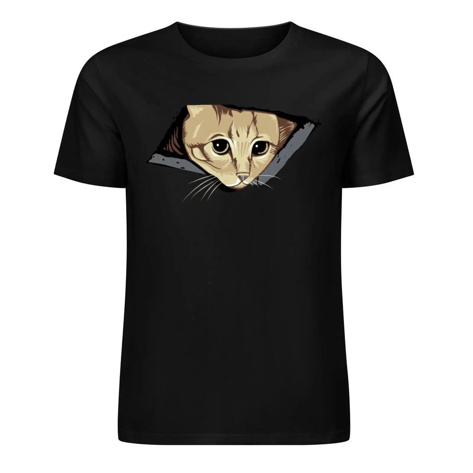 Ceiling Cat Watches You, LOLCat Favorite T-Shirt anime Short sleeve tee custom t shirt mens cotton t shirts