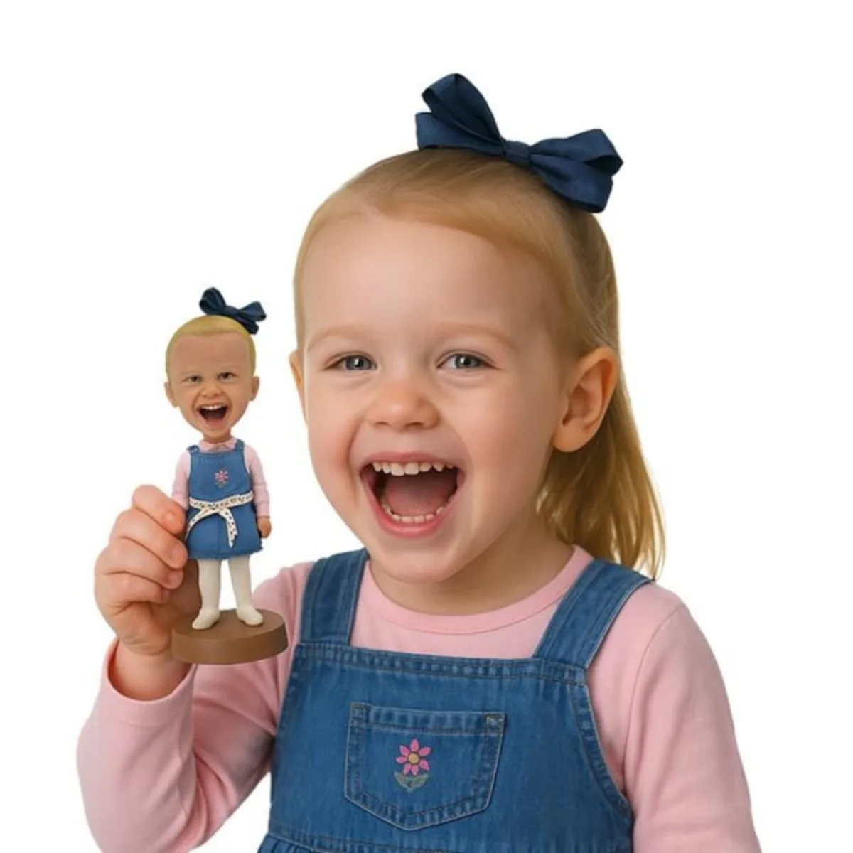 

Изготовленная вручную персонализированная фигурка-бобблхед на заказ по фото из глины – уникальный подарок для мамы, папы, родителей, памятный сувенир