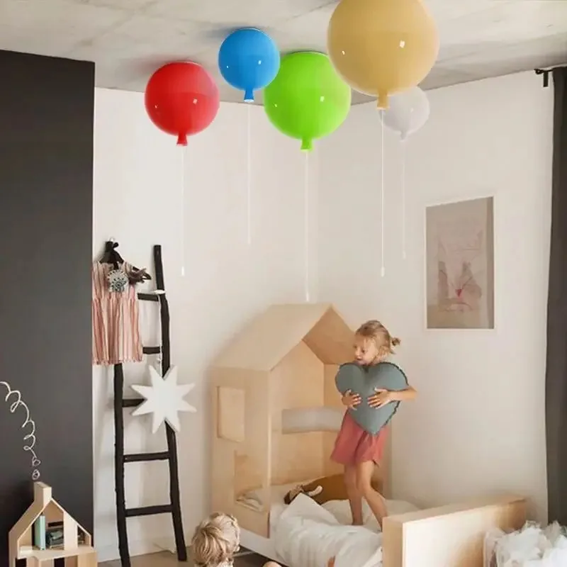 

Nordic balloon ceiling light Children's Room Amusement lustre couleur Living Room Bedroom Kitchen Indoor E27 kids room decoratio