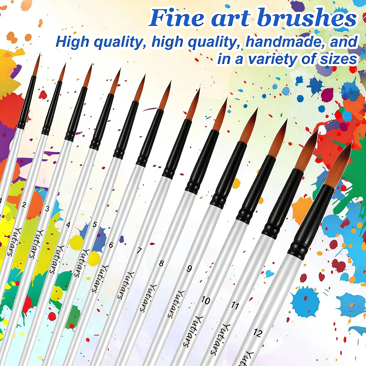 12pcs Professional Paint Brush - đánh giá và giá Model Kit Acrylic Paint