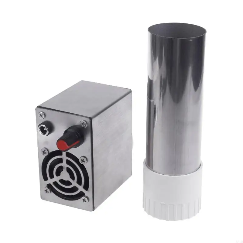 A2UD ที่มีประสิทธิภาพ 12V USB Blower 2Motors Fan US Adapter ปรับได้สำหรับเตาฟืน