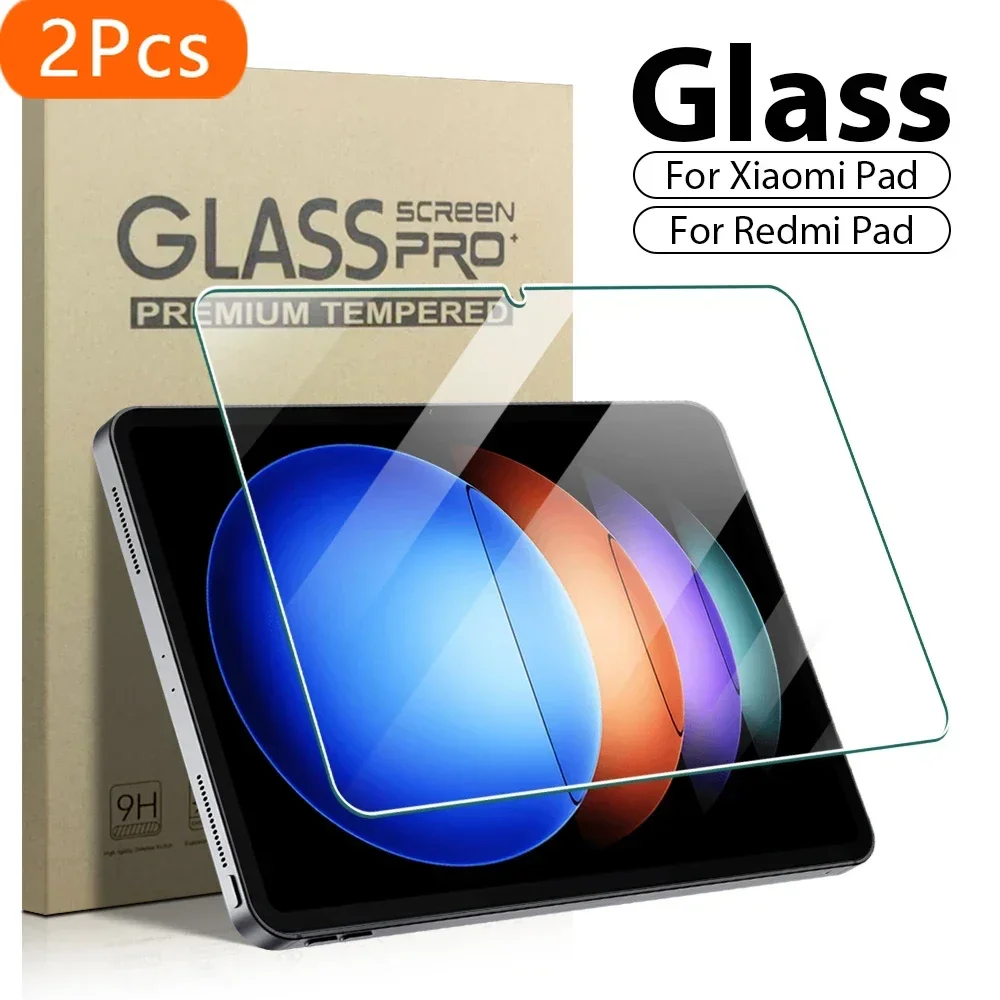 

2 шт. Защитная пленка из закаленного стекла для Xiaomi Pad 6 Max 6S Pro 14 12,4 Pad 6 5 Pro 11 дюймов для Redmi Mi Pad SE Tablet Accessor