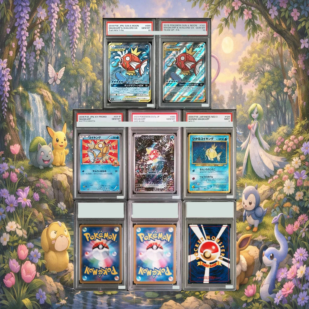 

Magikarp XY-P Magikarp Battle Festa 20th Anni 2016 Card DIY Proxy PTCG Collection Card GEM MT10 Holographic Label Child Gifts