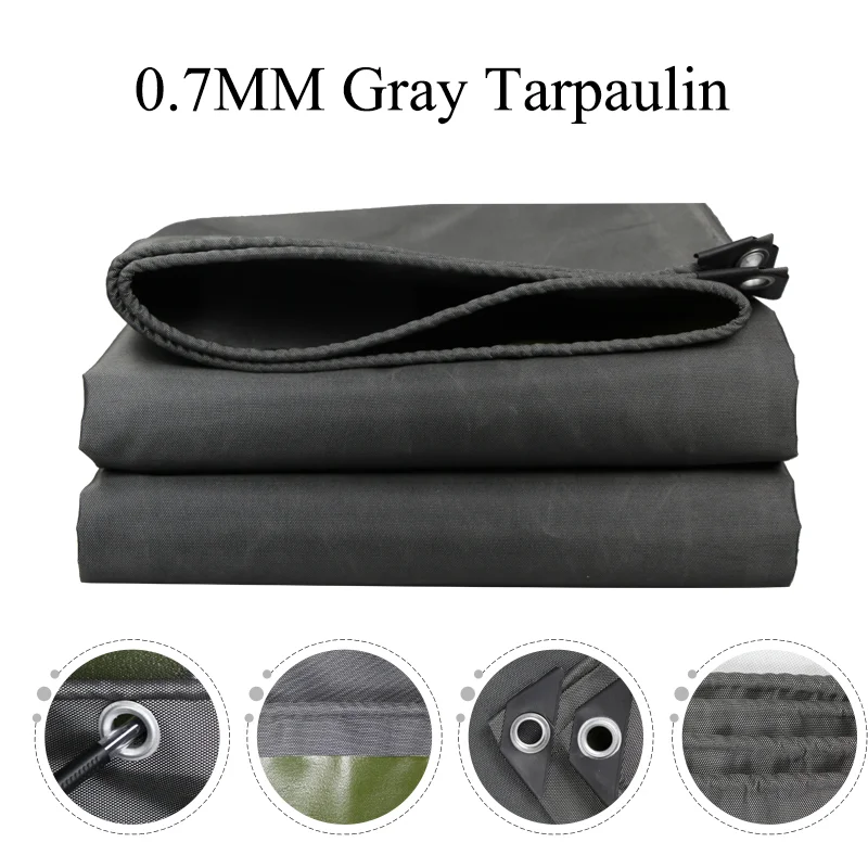 0.55mm Heavy Duty Tarpaulin Truck Waterproof Tarp Cover Car Shed Rainproof Cloth Terrace Umbrella Awning Canopy Tent Canvas