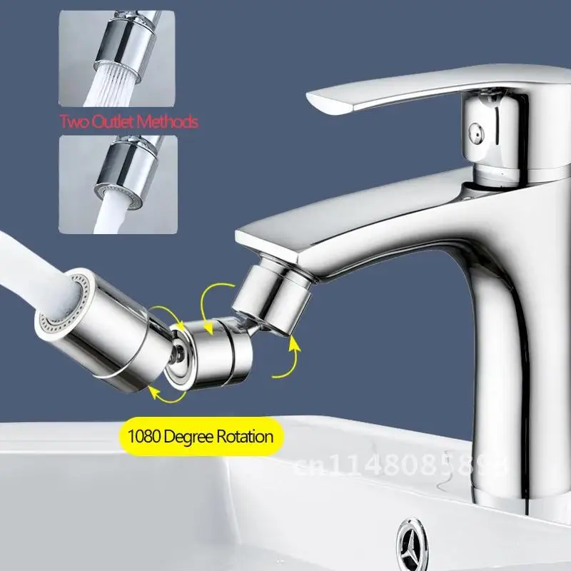 Universal Splash-Proof Filter Faucet 720° Rotate Water Outlet Tap Nozzle Shower Foamer Aerators For Kitchen Extender Accessories