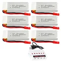 6Pcs with charger