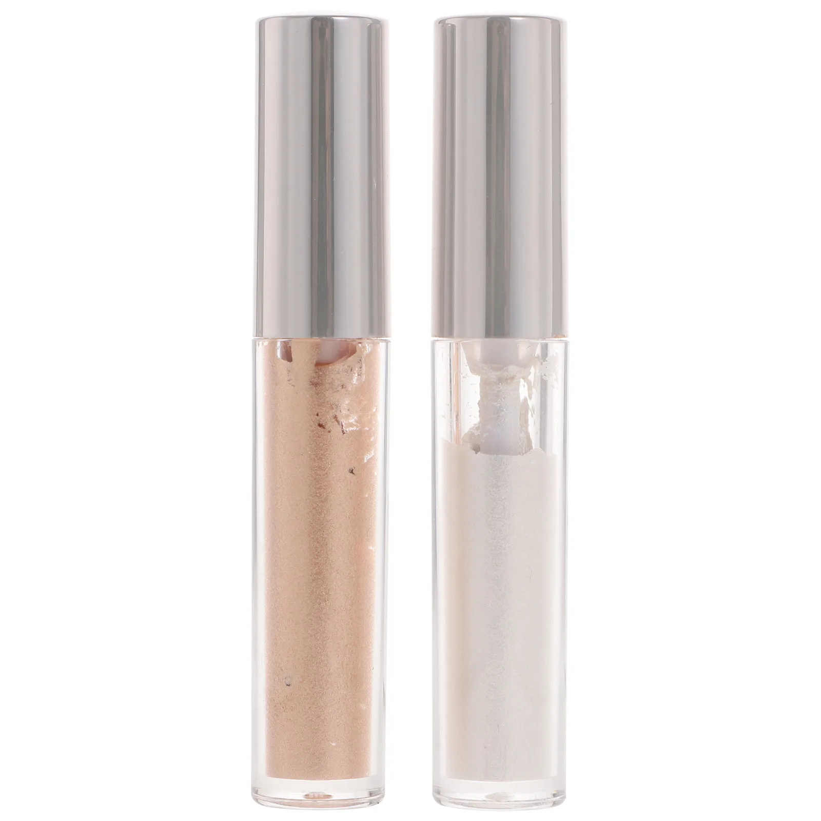 

2Pcs Sparkle Eyeshadow Liquid Highlighter Glitter Shimmer Long Wearing Eye Makeup Smooth Fast Drying for Women Look