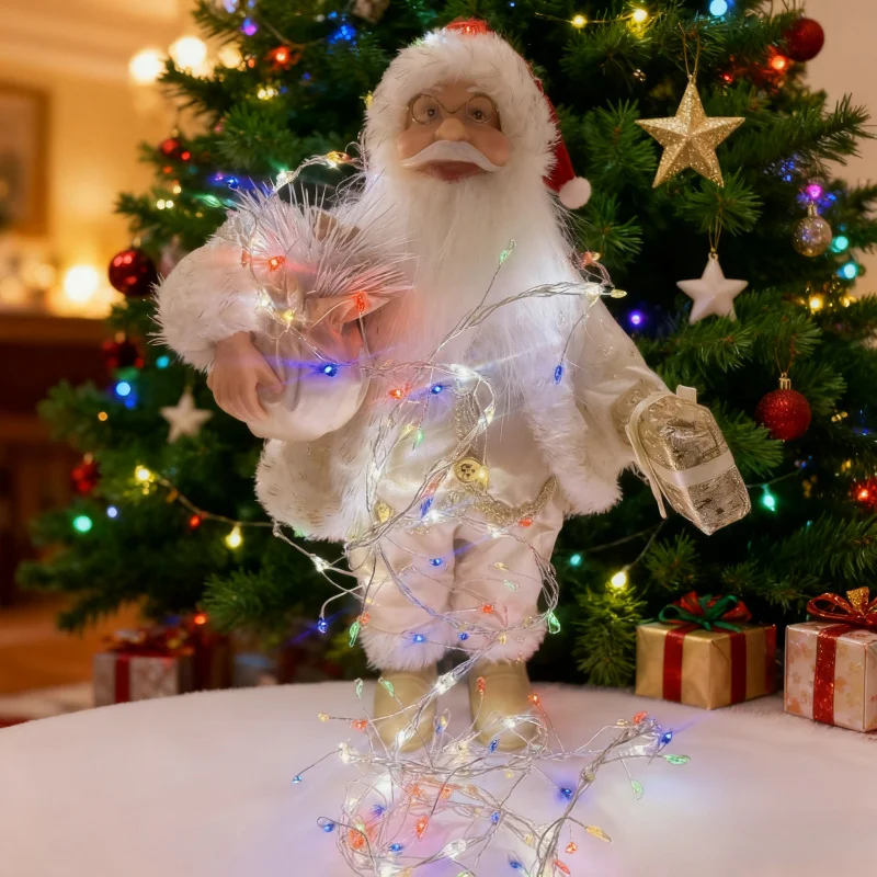 Romantic Festive LED StringLights Waterproof Copper Wire US EU Plug Warm White Lights for Home Garden Party Christmas Decoration