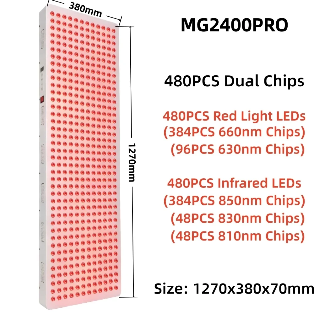 630nm 660nm 810nm 830nm 850nm デュアルチップLEDレッドライト