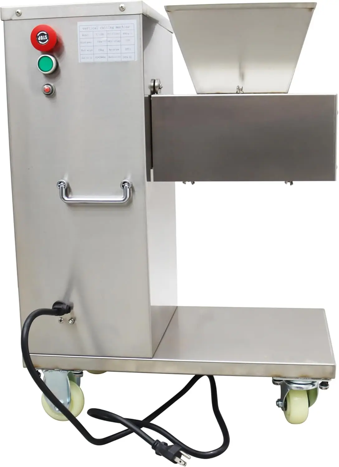 

Электрическая мясорезка 7,5 мм для коммерческого использования, машина для нарезки свежей свинины, для нарезки, измельчения и кубиков, для рынков и ресторанов (серия TJ130L)