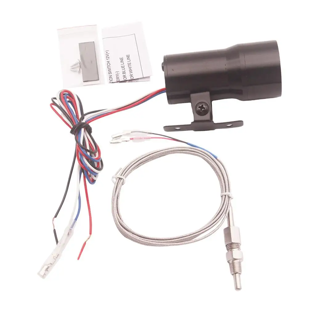 

37mm/1.5" Micro Digital LED Display Exhaust Gas Temperature EGT Gauge -Black