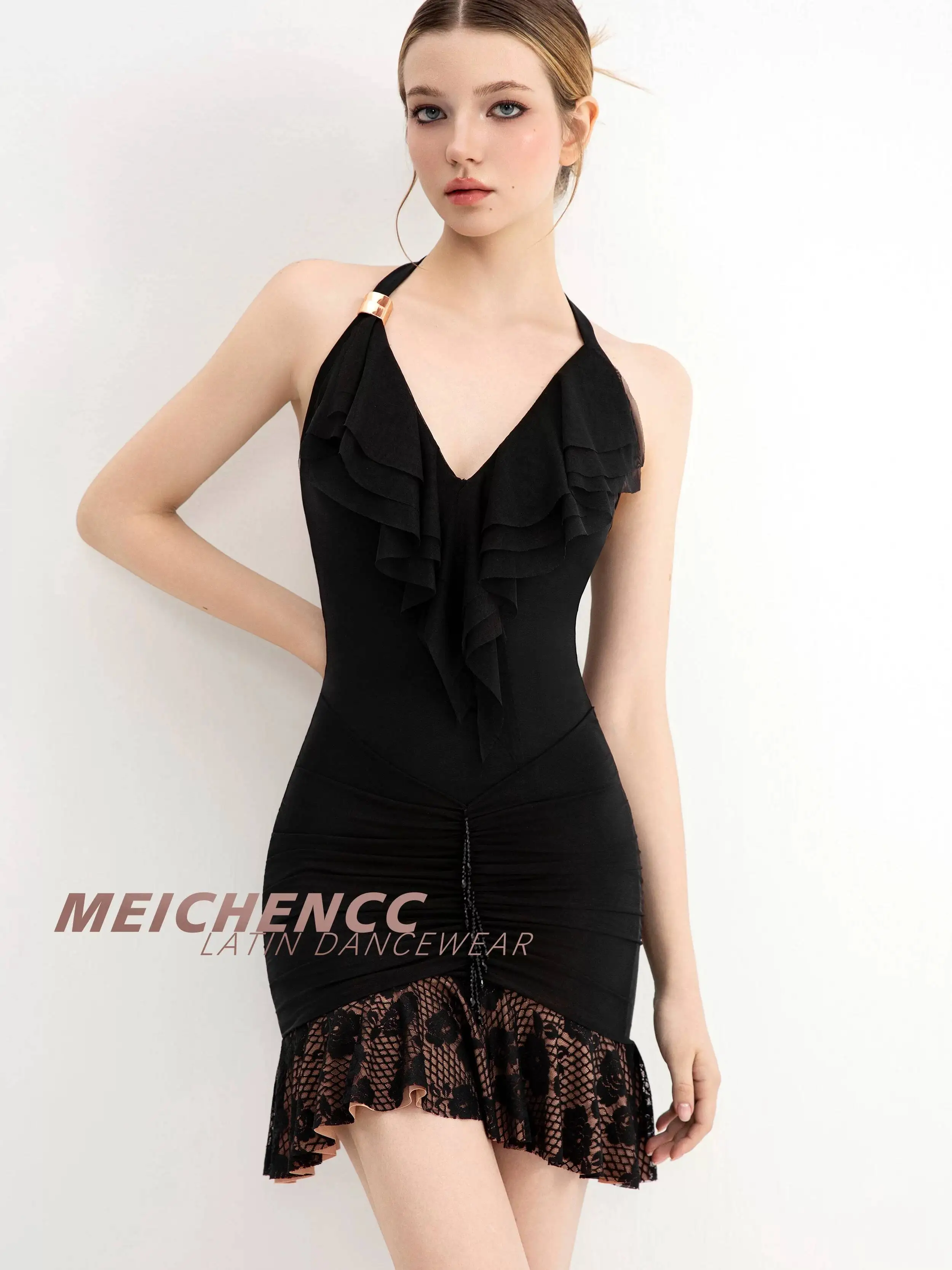 [Light Summer] Latin Dance Dress High-end Dancewear New Latin Dance Skirt Practice Outfit for Adult Women