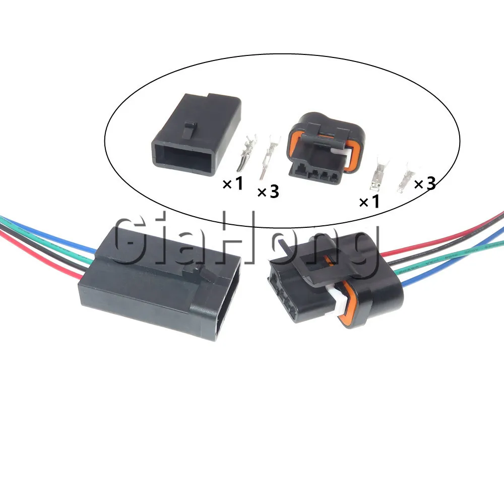 

1 Set 4 Ways 1.5 2.8 Series AC Assembly Car Composite Socket 12124898 Auto Wiring Terminal Unsealed Connector