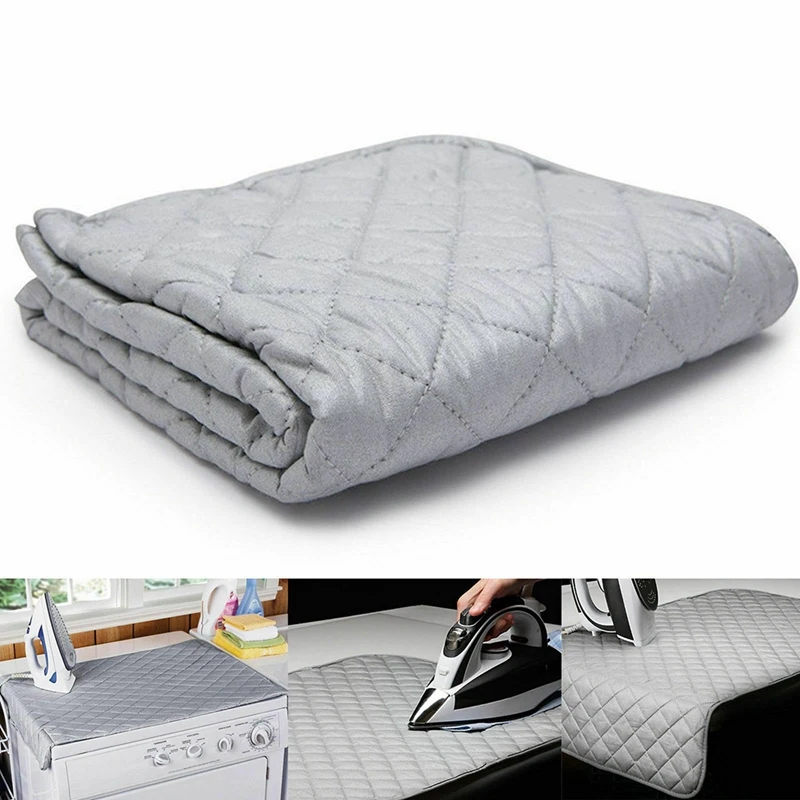 SEWS-Table Top Ironing Mat Laundry Pod Washer Dryer Cover Board Heat Resistant Blanket Press Clothes Protector