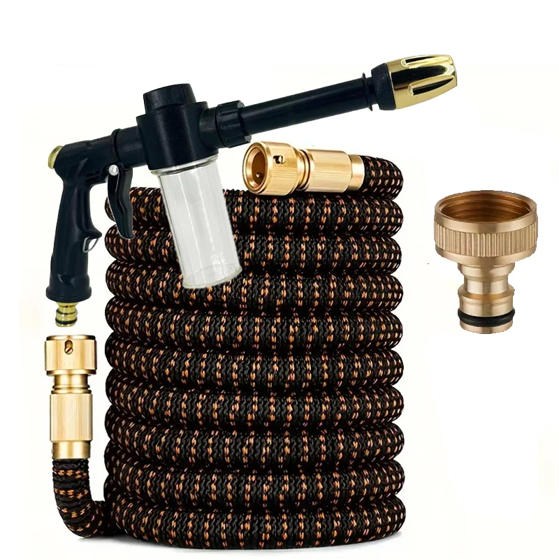 

Gardening Flexible Expandable Garden Hose High Pressure Nozzle Spray Cleaning Gun Garden Irrigation And Cleaning Water Pipe