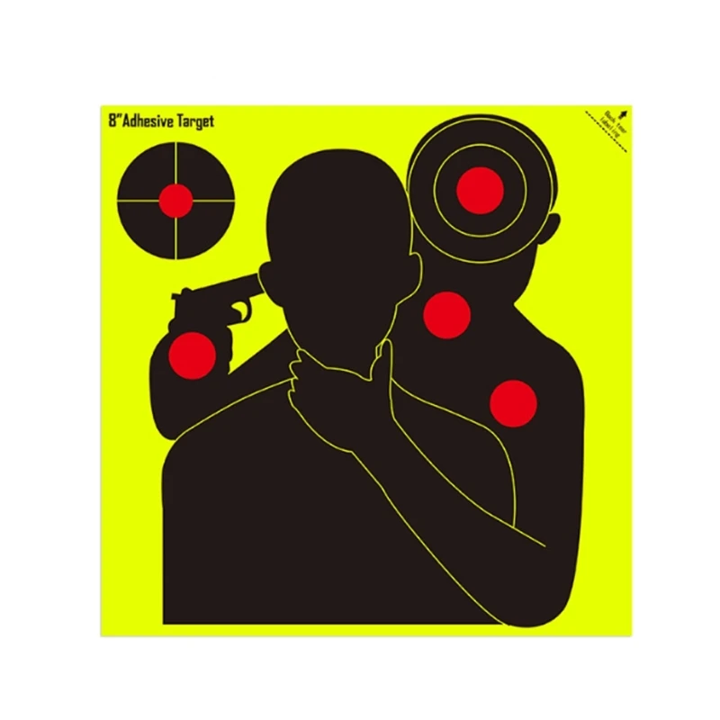 6 Sheet Archerys Paper Targets for Shooting Self-Adhesive Splatter Targets Sets