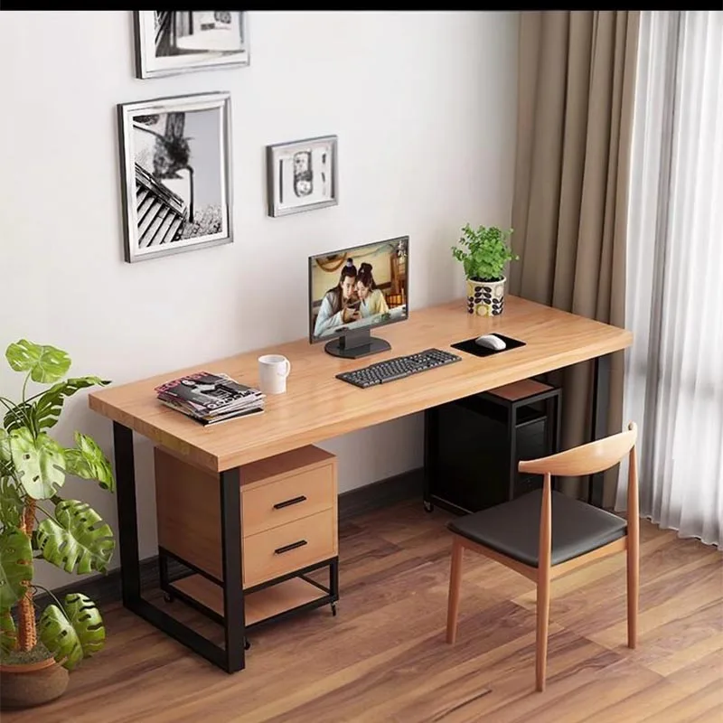 Mesa de ordenador moderna Para estudio en casa, cajones de escritura para juegos de oficina, escritorios de madera Para ordenador, juego de almacenamiento, adorno de Mesa Para Computador