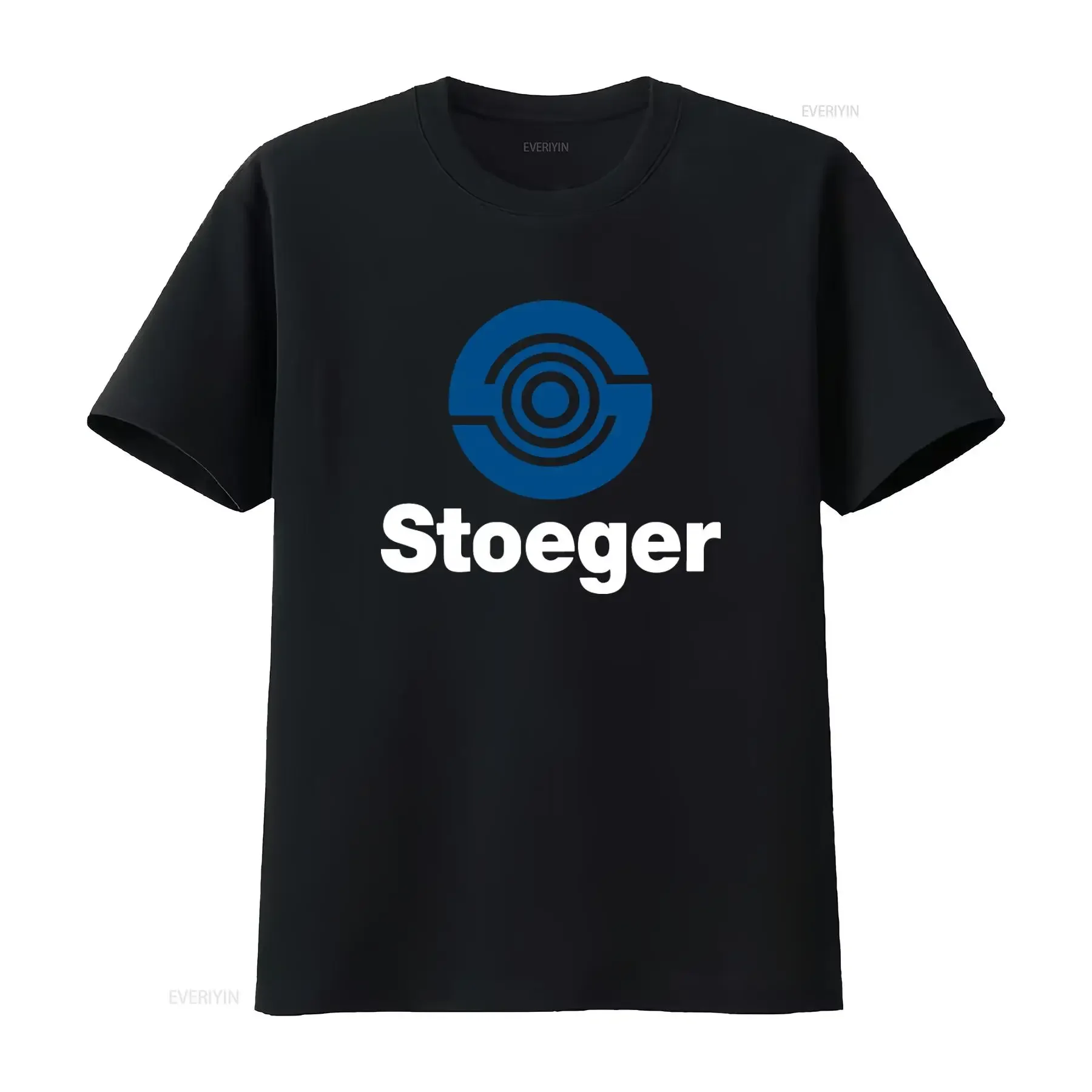 Stoeger Firearms Logo Men's Grey T Shirt Available in Sizes S to 5XL vintage Washed Versatile Soft graphic Unisex Breathable