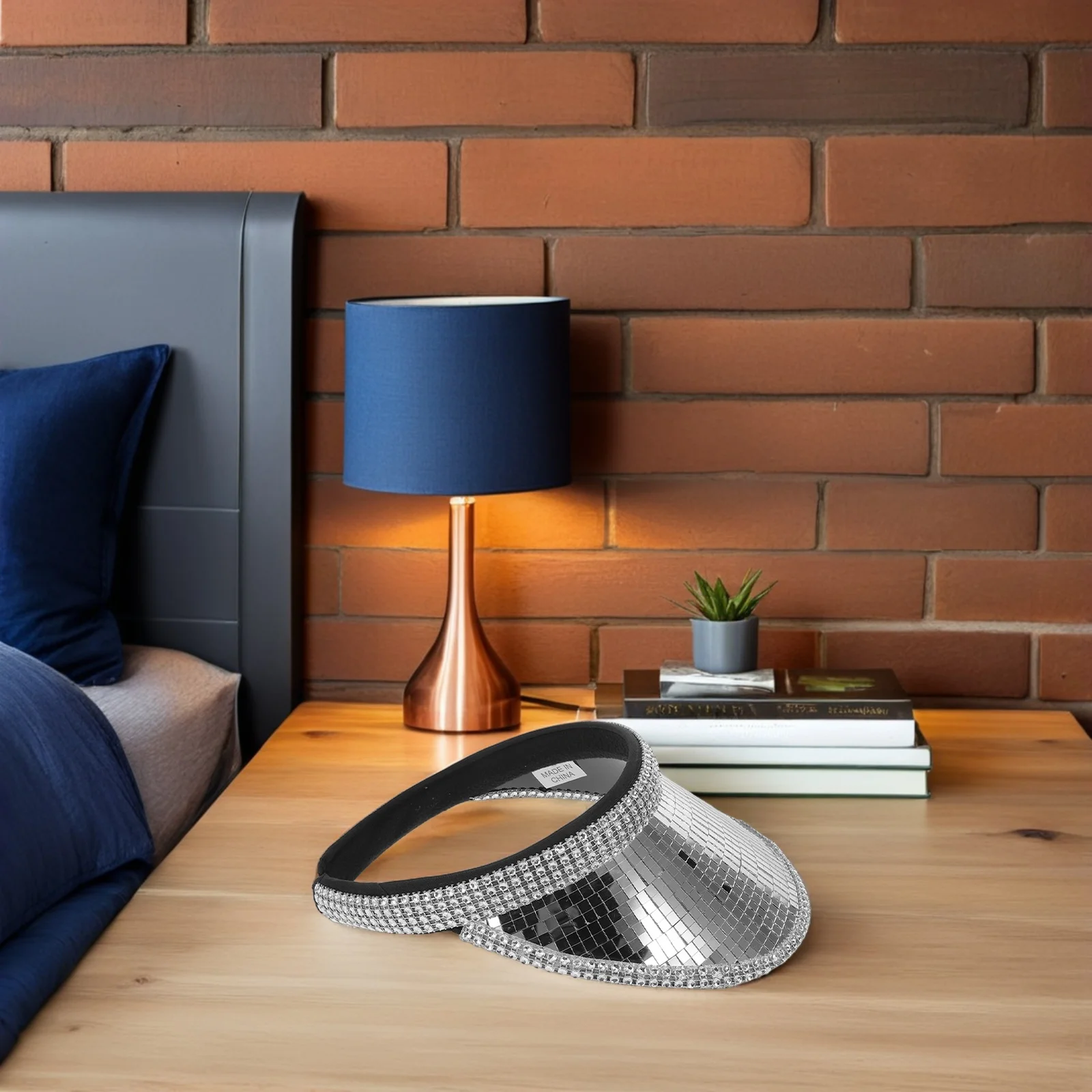 

Laser Cowgirl Hat Shiny Glitter Mirror Studded Party Headband For Women Disco Dance Club Birthday Wedding Nye