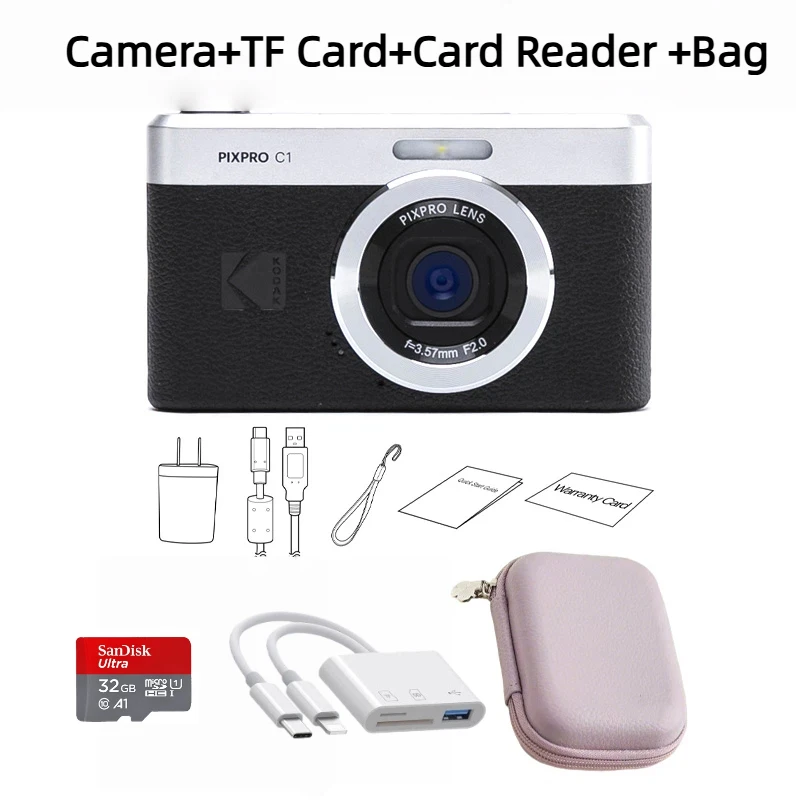 100%正規品 コダック PIXPRO C1 デジタルカメラ 13MP 1080Pビデオ 180