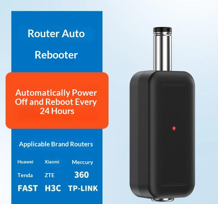 DC WiFi Auto-Reboot Router 24H Automatisches Ausschalt- und Reset-Tool 5.5x2.1mm Neustart-Steuerleitung 5V-24V – Detail 6