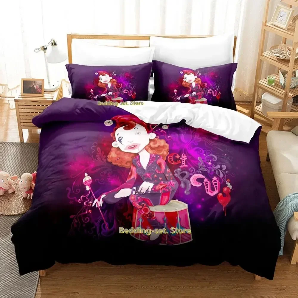 

Dark Evil Clown Bedding Set Single Twin Full Queen King Size Bed Set Adult Kid Bedroom Duvetcover Sets Anime parure de lit Bed